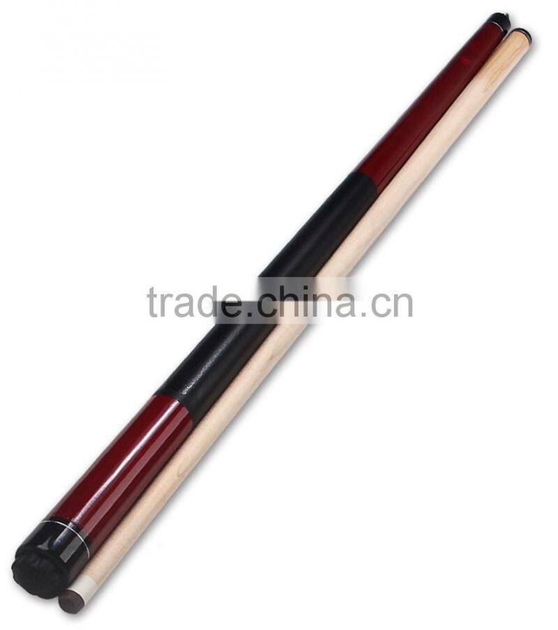 wholesale cheap billiard pool cue stick 1/2 maple wood snooker cue 57inch hot sell