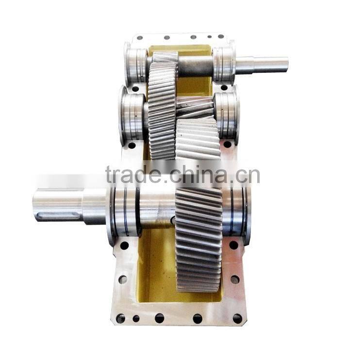 Extruder double reduction parallel gearbox