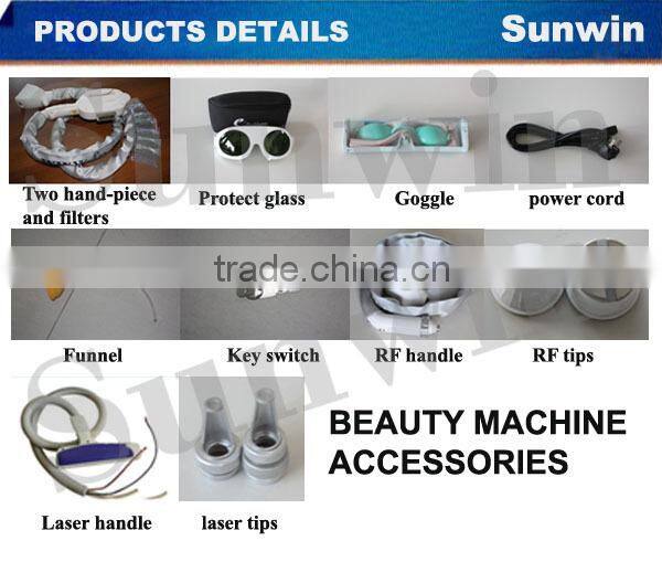 medical CE approval pain free fast hair removal elight with factory price