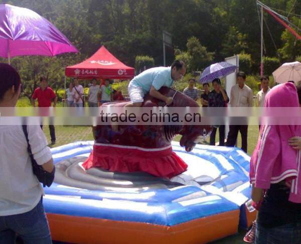 Customized inflatable bungee bull inflatable bull riding machine amusement rides