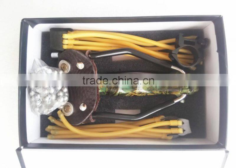 Powerful Slingshot 3 Rubber Bands Folding Wrist hunting Slingshot