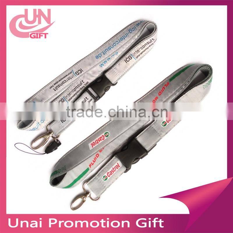 Custom made polyester jacquard weaving lanyard accept any custom LOW MOQ