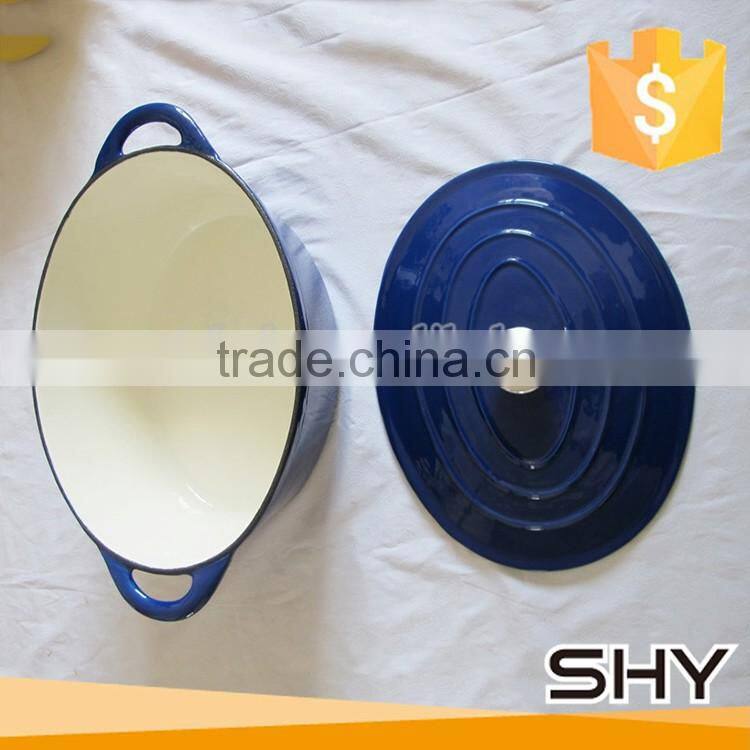 Hebei Healthy Purple Cast Iron Enamel Cookware Casserole