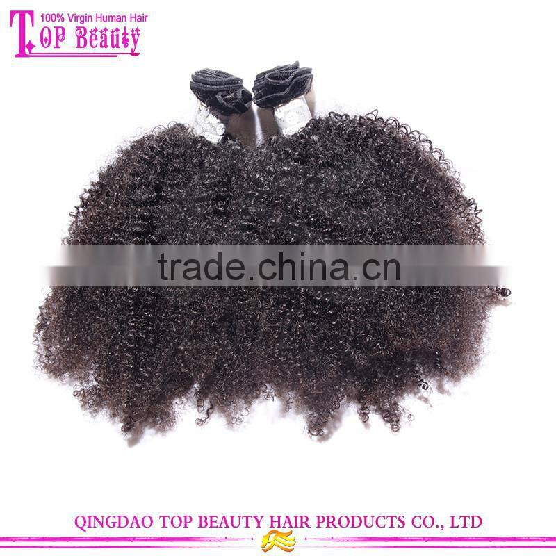 100% Virgin brazilian afro kinky hair extensions grade 7a brazilian afro human hair