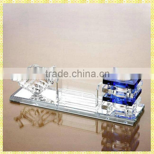 Pen Holder Crystal Office Desk Stationery Set For Business Souvenirs