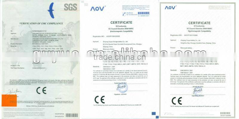 12V everstart motorcycle battery/rechargeable battery 7ah 9ah 11ah