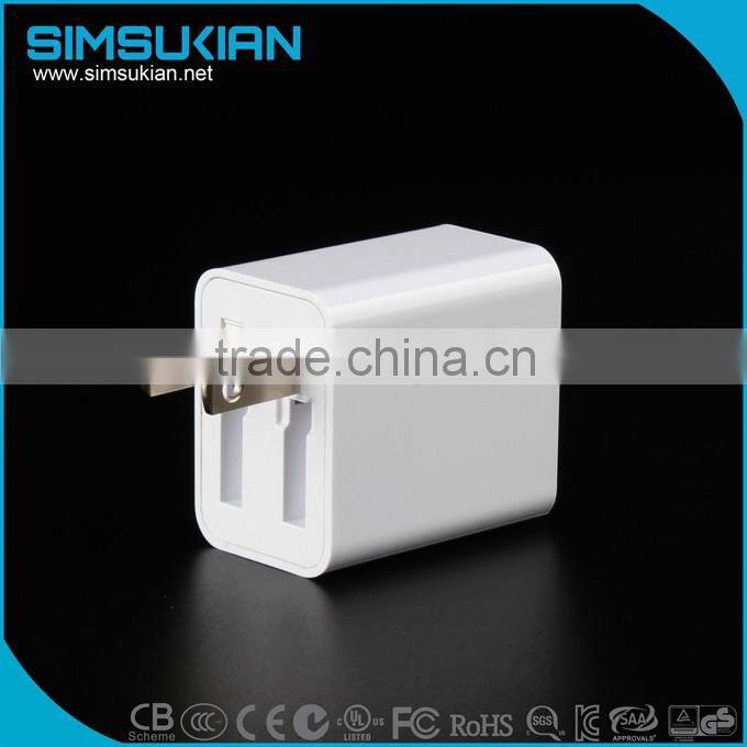 AC DC power adapter 5v 2a usb travel charger with UL certifications energy efficiency VI