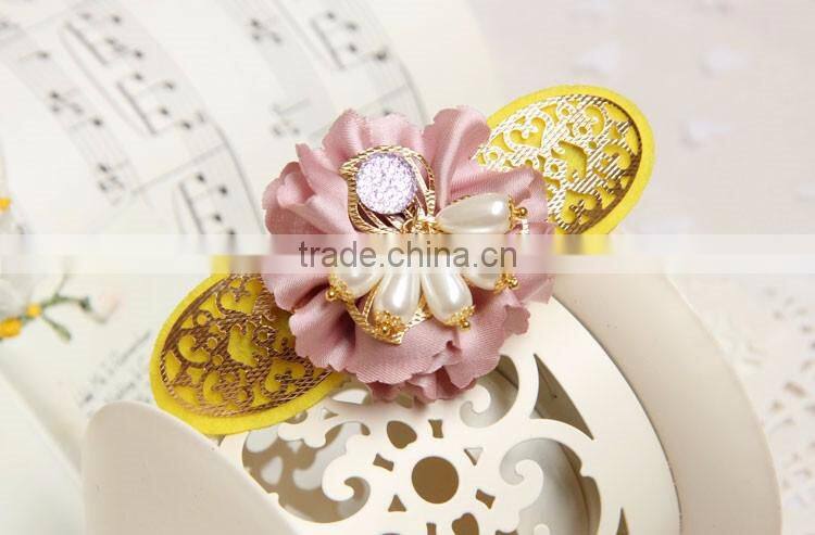 MYLOVE beautiful fabric flower pearl barrette for women wholesale
