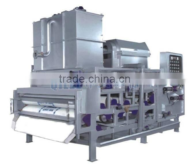 Belt type sewage treatment dewatering sludge filter press machine