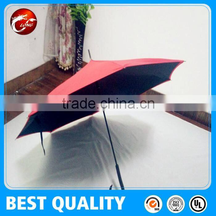 Windproof Reverse Folding Double Layer Inverted Umbrella,Self Standing Inside Out Rain Protection Umbrella with C-shaped Handle