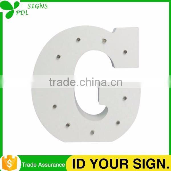 Decorative Wood Marquee Light Letters