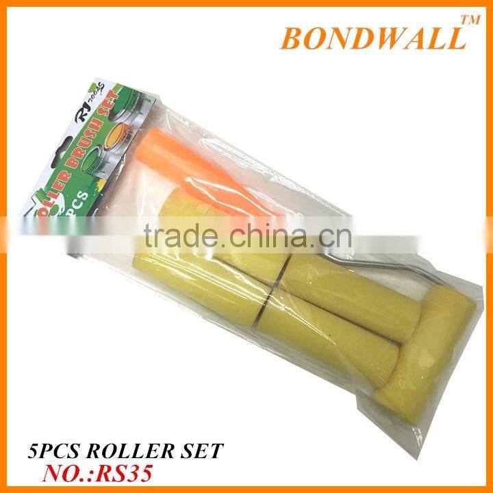 5pcs4" 10CM mini sponge paint roller brush set supermarket sells painting kits roller brush set