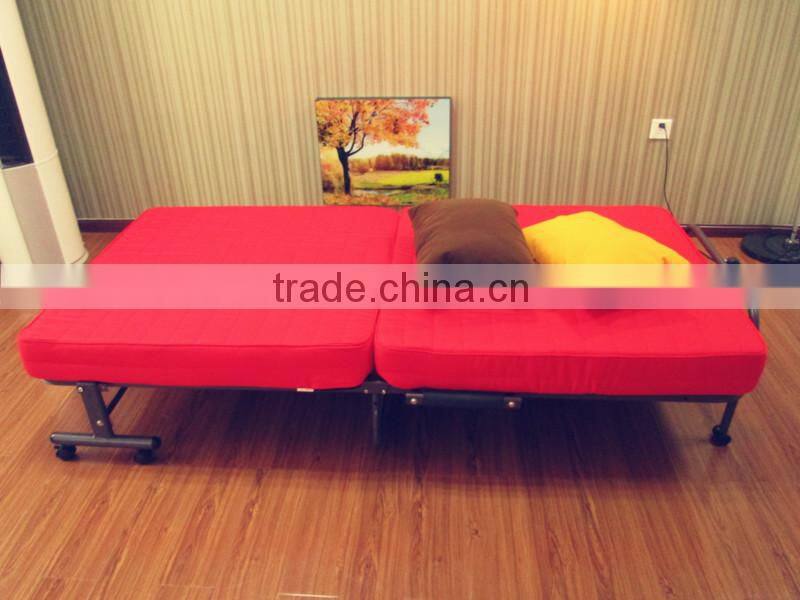 fashion red adjustable folding hotel bed