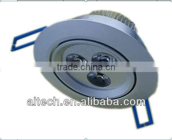 3*1W current output 300MA 250LM LED ceiling lamp