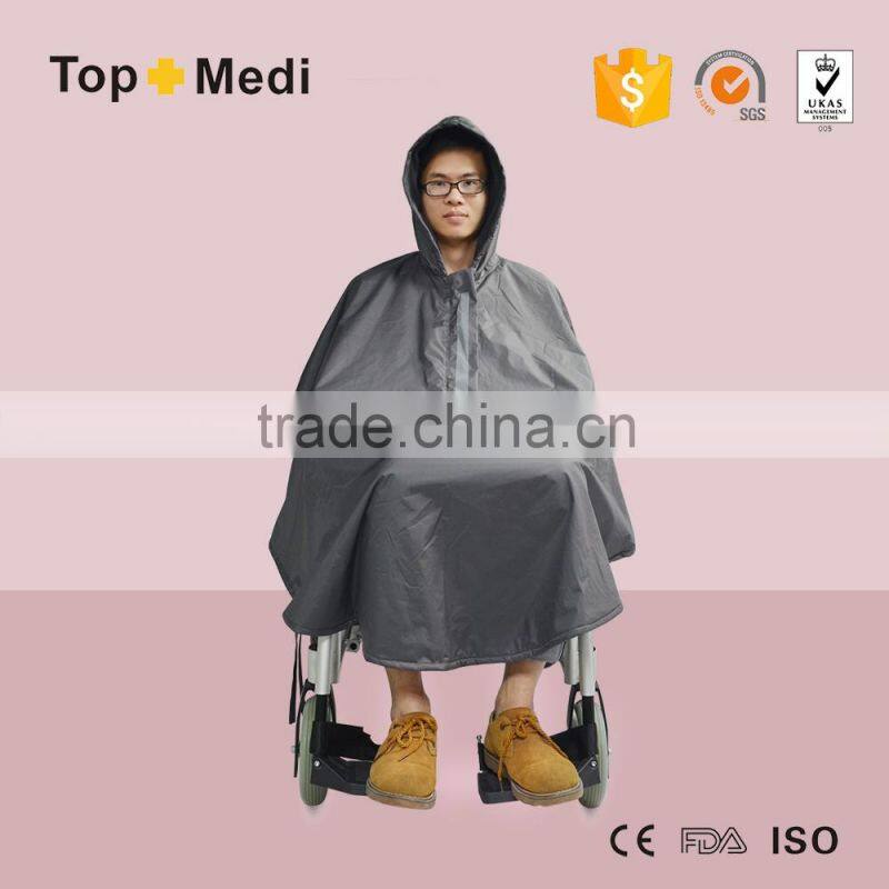 Scooter Accessories Waterproof Lined Tartan Disabled Wheelchair Poncho Raincoat