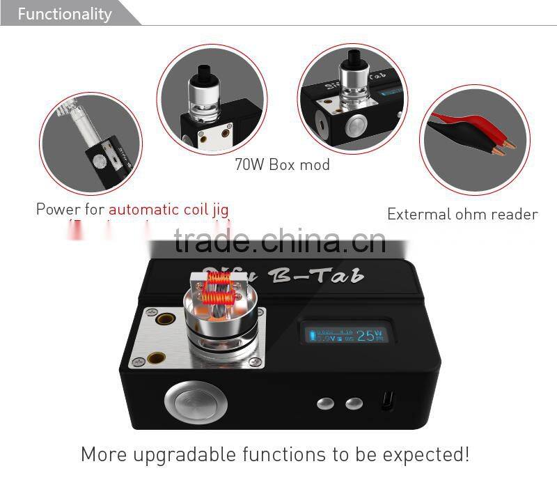 Newly design UD 70w box mod Sifu B Tab with coil burning deck