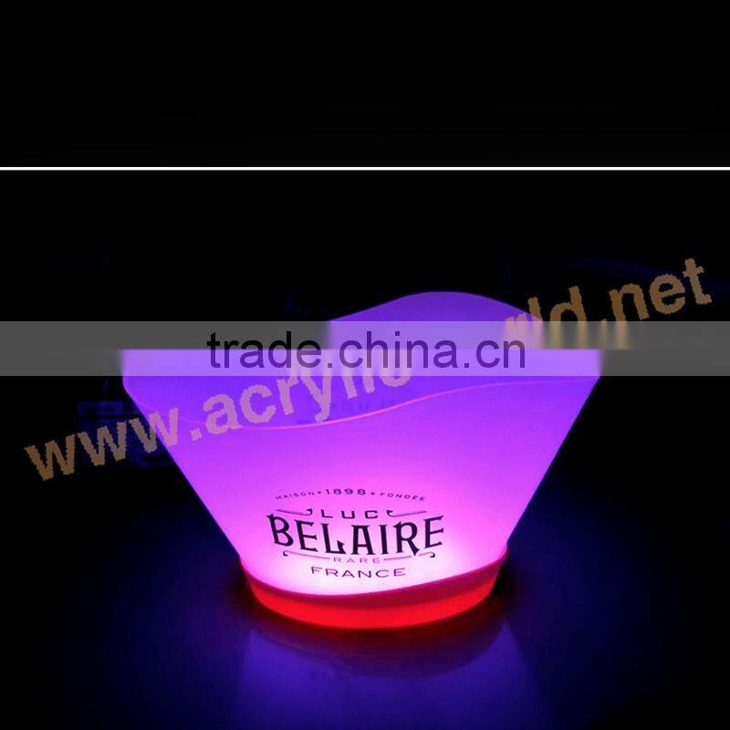 led ice bucket ice cooler