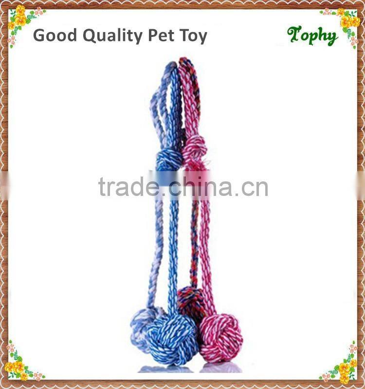 Cotton Ball On Rope Dog Toy Dog Tug Of War Toy Interactive Dog Toys