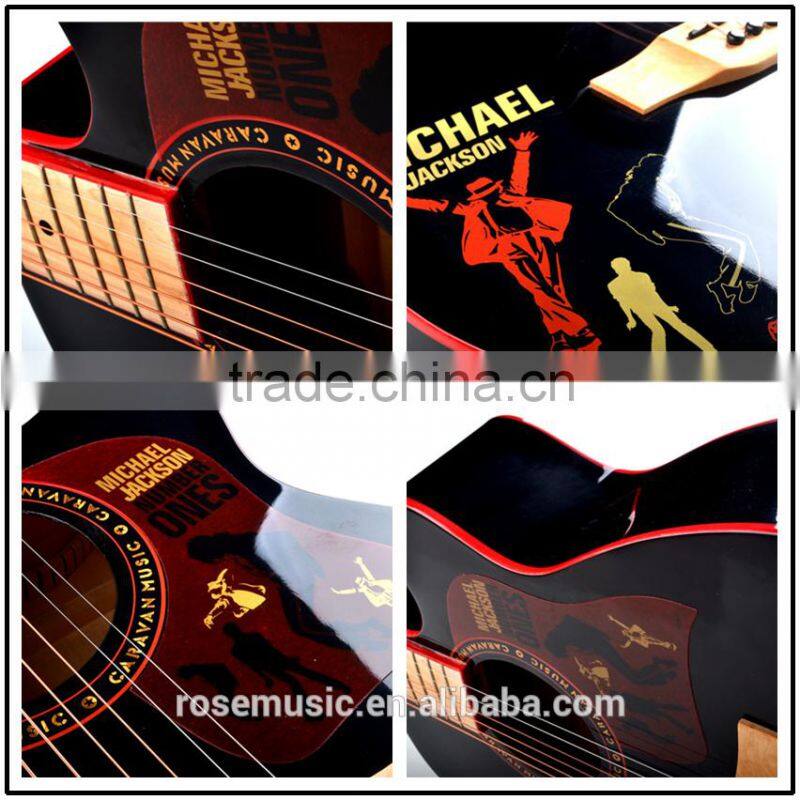 40 inch linden top acoustic guitar Trade CARAVAN MUSIC HS4015