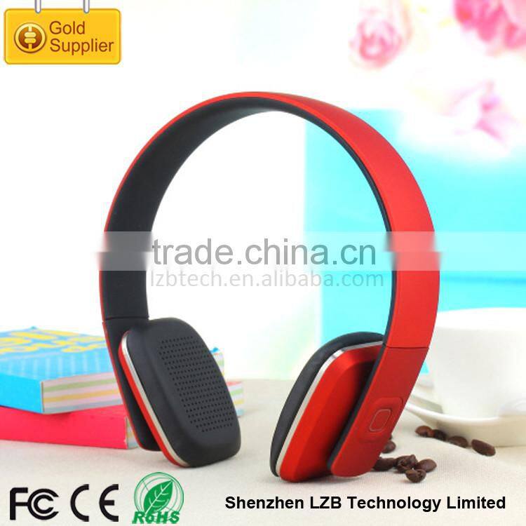 New Design for 2016 Wireless Bluetooth Stereo Headphone with 2 Ways Radio for Mobile Phones