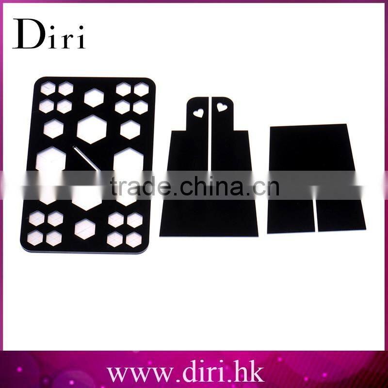 Black color makeup brush display rack acrylic makeup brush dry holder