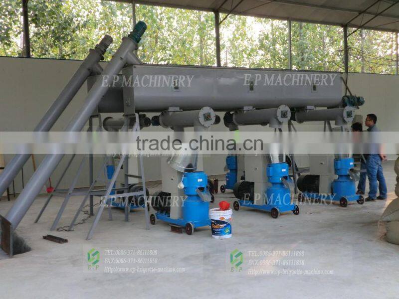 1t/h animal feed pellet production line/ cheap price & high efficient