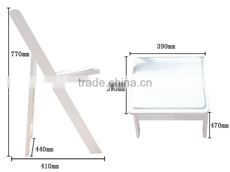 Elegant Folding & Padded Resin Wimbledon Chair