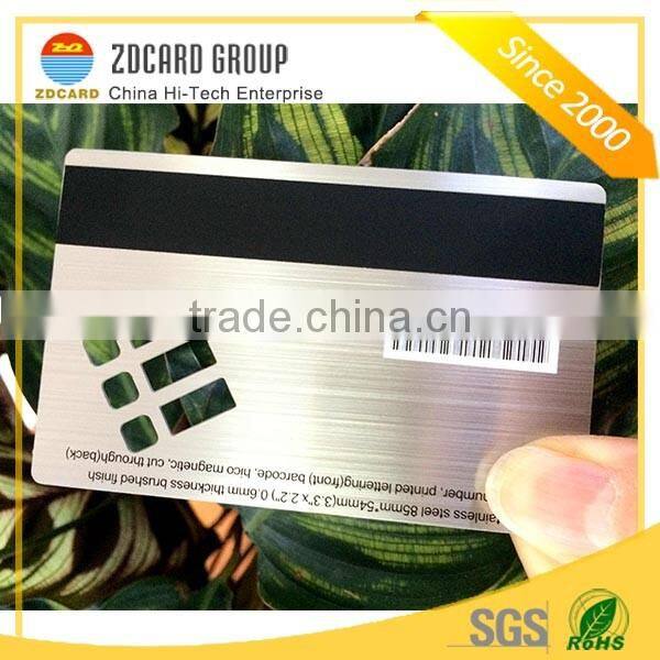 Custom Etching Metal VIP Membership Card