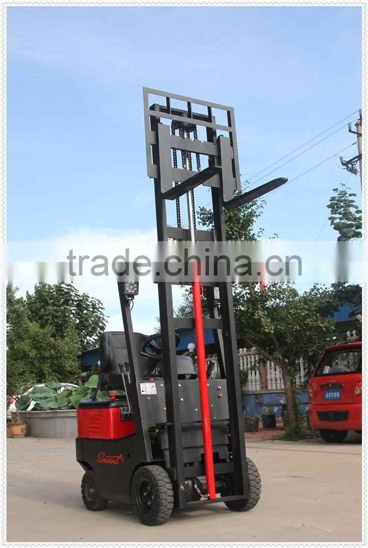 China best selling 750kg 48V 140Ah small electric harga forklift baru