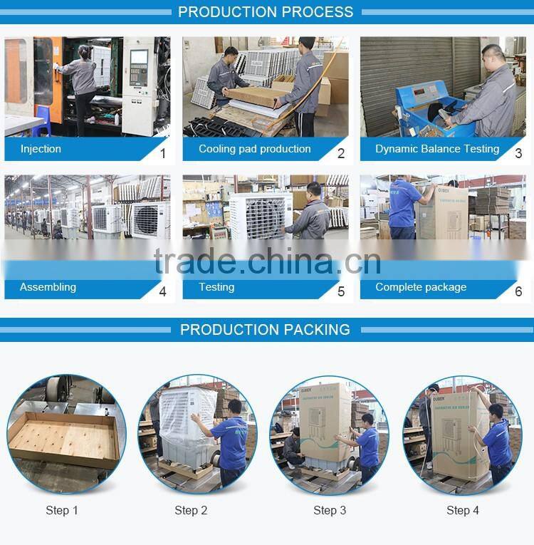 2017 New Air Conditioner green Evaporative air cooler with big water tank small elbowed