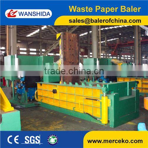 Non Ferrous Scrap Metal Baler Bales Front out