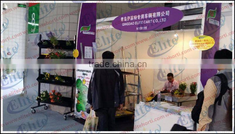 204 Display flower cart pot trolley rack