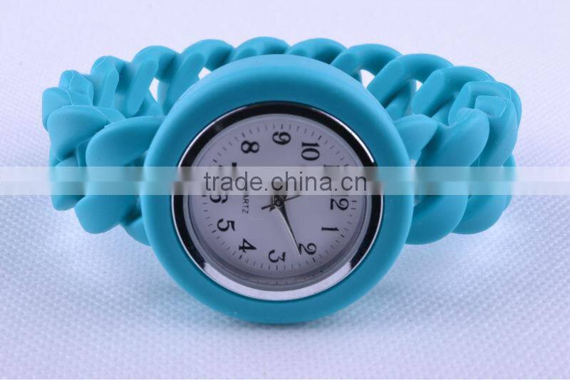 Twisted band silicone watch braided band silicone watch