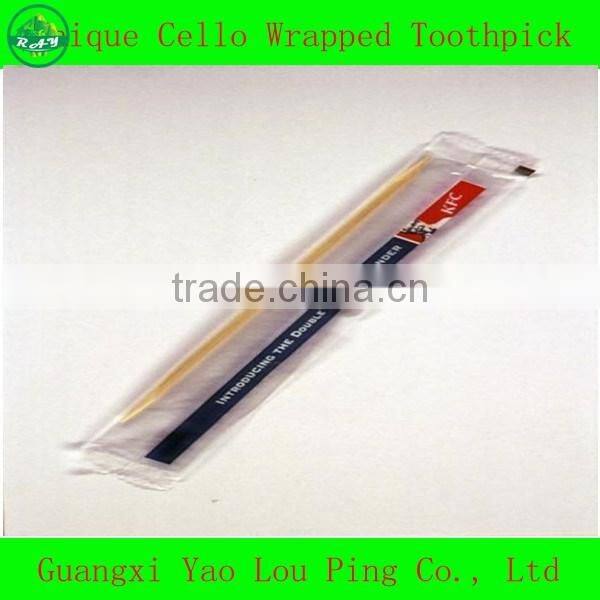 Cello wrapped bamboo toothpicks