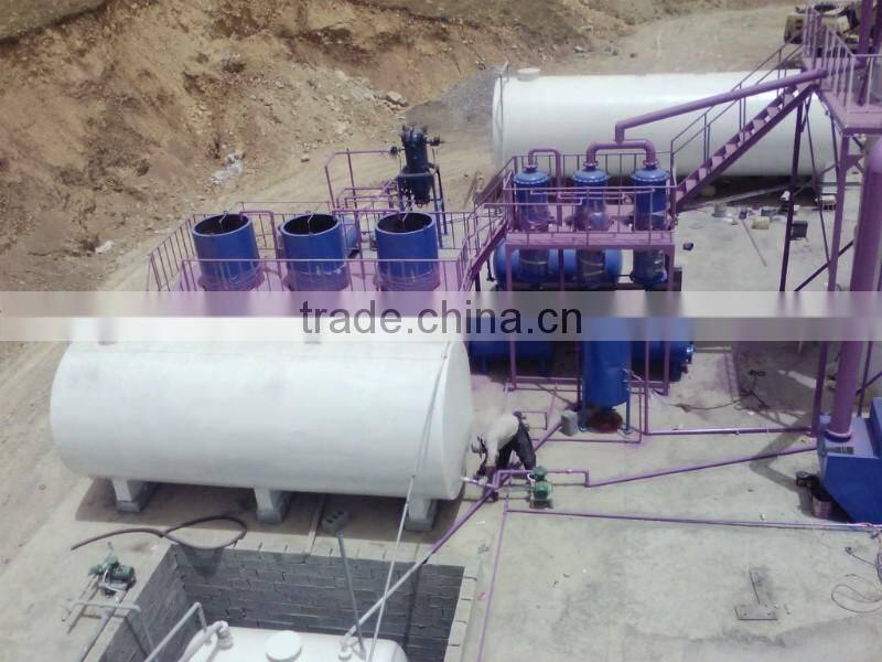 JINZHEN Q245 boiler steel waste tires oil extraction plant