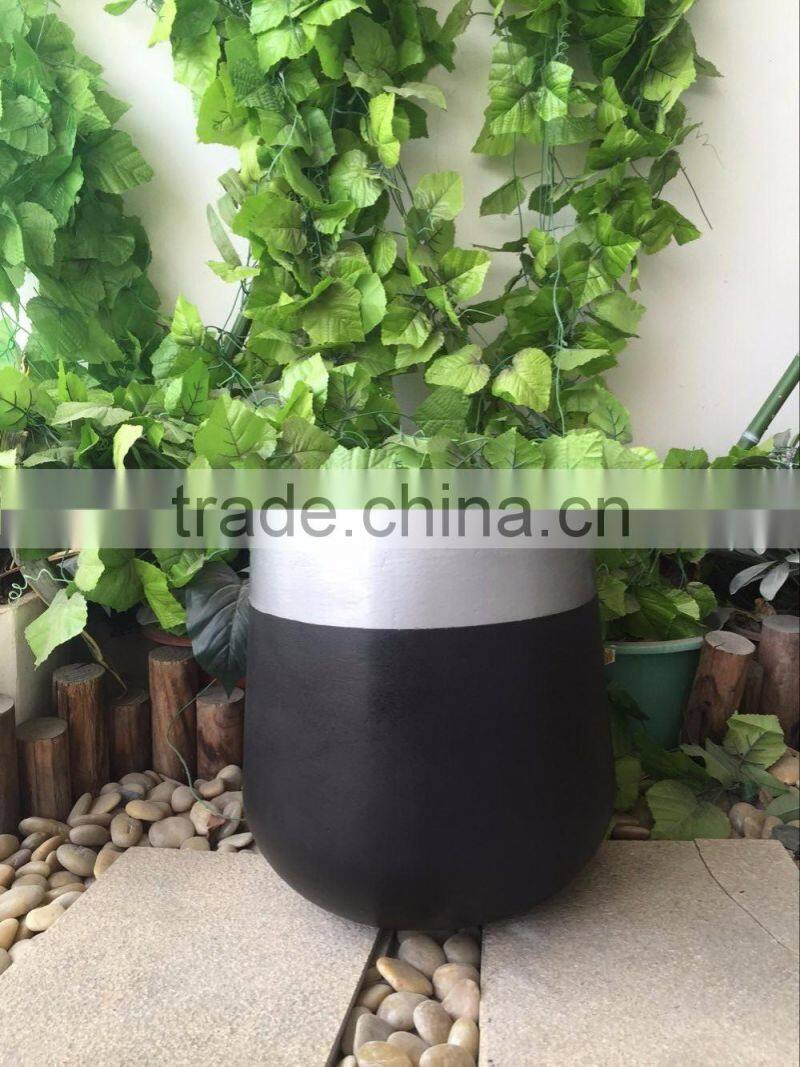 Hand painted flower pot with DIY designs