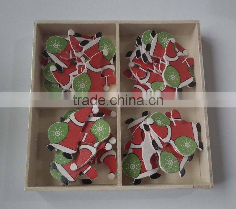 Hand painted Wooden watermelon Stick On