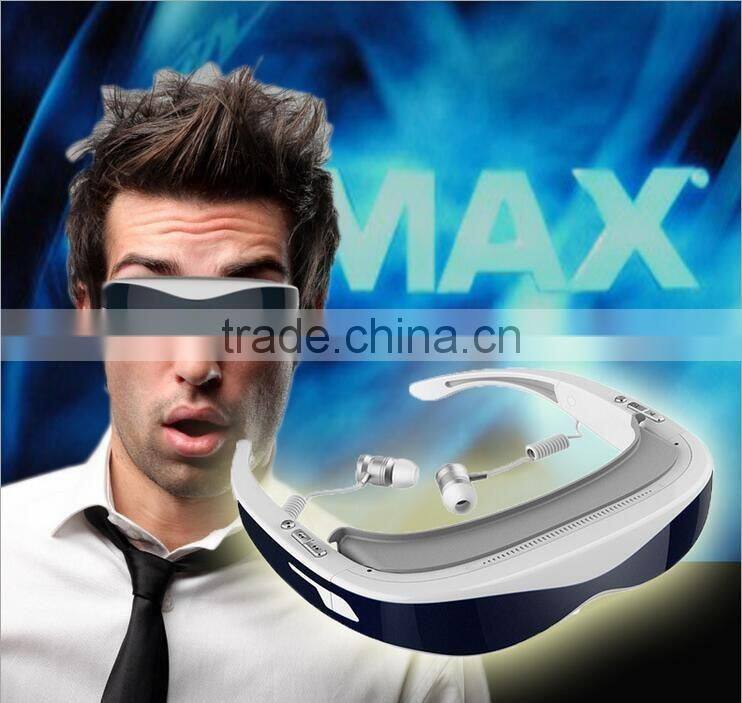 Newest 3D video glasses super hd 1080P VR glasses HD 3d plug card video player