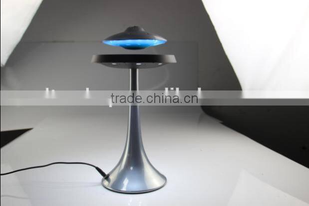 Magnetic Floating Levitation Bluetooth Loudspeaker Box With Led Light, Wireless Flying Saucer Shape Glowing Voice Box