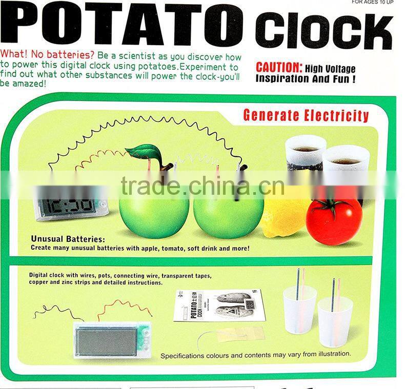 Environmental Supply Electric Potato Digital Clock, DIY Creative Alarm Clock