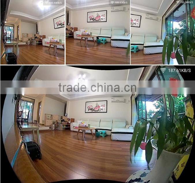 Newest Mini WIFI 360 Panoramic Camera, Fisheye IP Camera, Wireless Wifi 180 Degree CMOS Sensor HD VR Camera