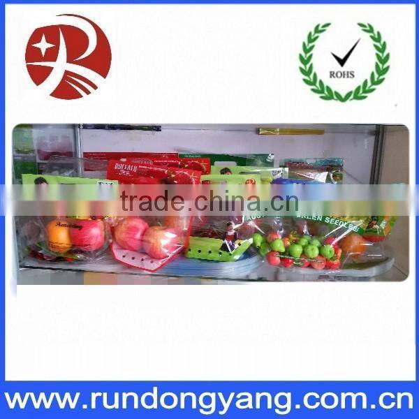 Clear Slider Zip Lock Fruit Bag With Air Holes