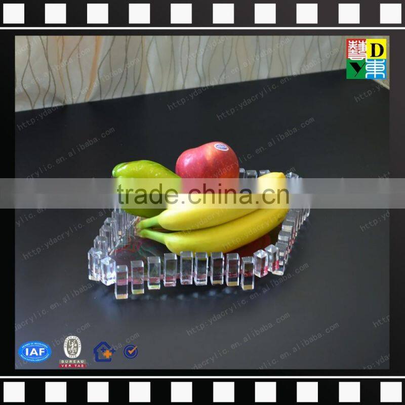 New products transparent eco-friendly great acrylic food tray plexiglass fruit trays