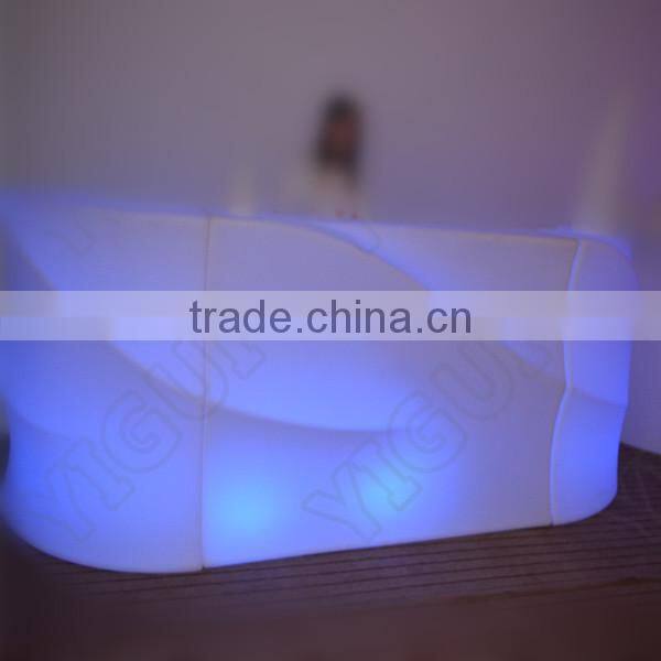 2015 new design manufacturer RGB Colors Changing LED Corner Tables Indoors LED Home Bar Counter