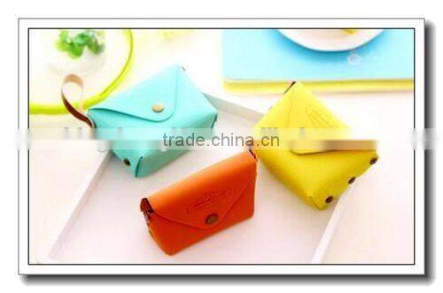 candy color leather coin wallet,pu wallet,silicone wallet