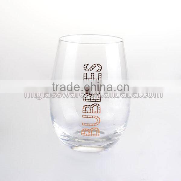 280ML cute emoji smile water glass cup