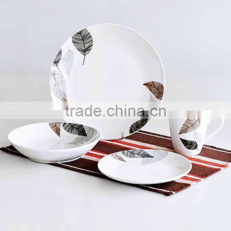 round shape porcelain dessert plate