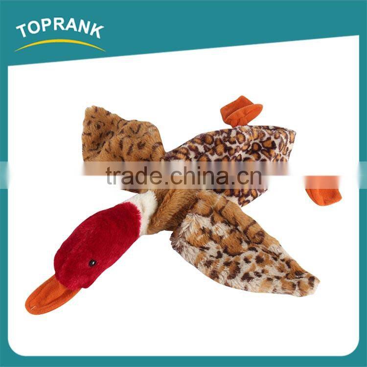 High Quality Eco-Friendly Pet Products Suppliers Pet Toy Unstuffed Plush Wild Duck Dog Toys