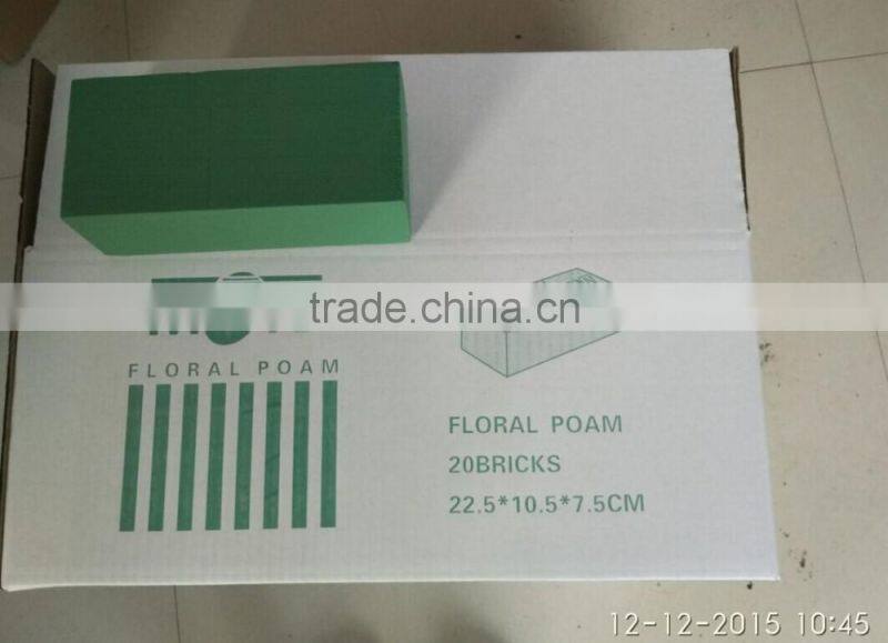 double peach floral foam with plastic mounting frames