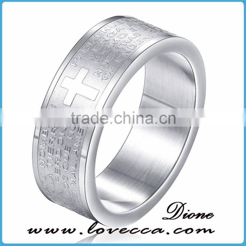 Wholesale stainless steel jewelry couple rings for valentines day